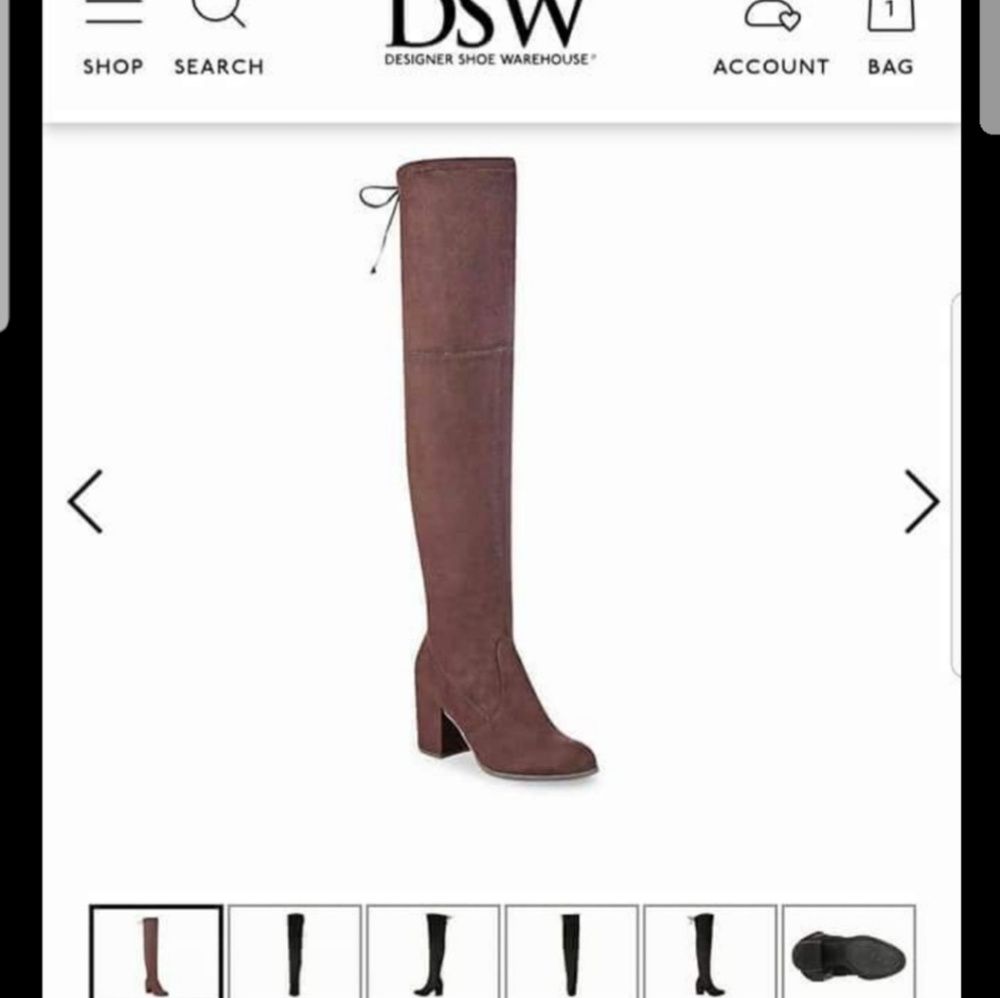 Unisa womens over knee suede boots 9